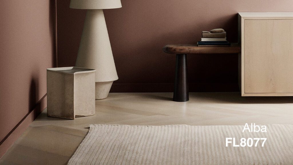 Interiør med Flügger Alba FL8077 maling
