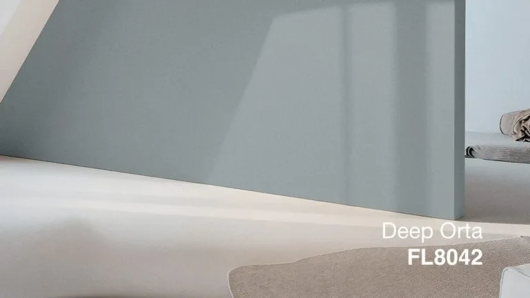 Wall painted with Flügger Deep Orta FL8042