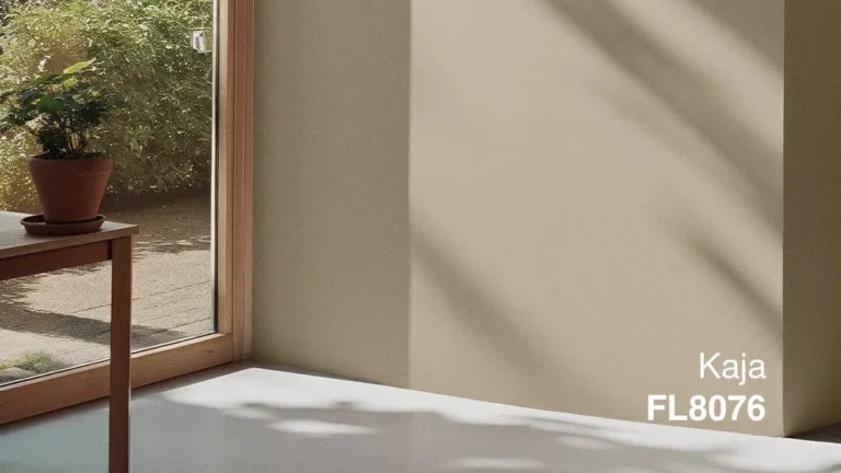 Wall painted with Flügger Kaja FL8076