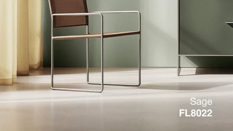 Room painted with Flügger Sage FL8022