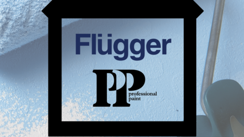 Logo af både Flügger og PP professional paint