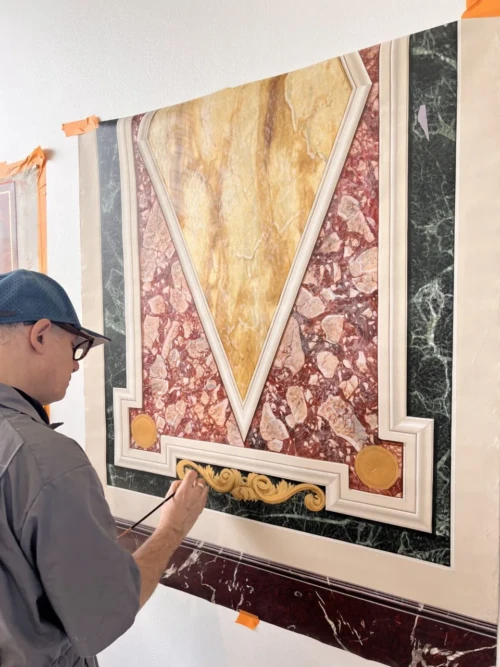 Dekorationsmaler fra verdenseliten maler live – Flügger sponsor