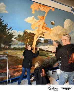 Flügger sponsorerer Salon Horsens 2025, hvor dekorationsmalere samarbejder om kunstværker