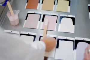 Flügger laboratorium - farveprøver